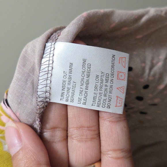 Star Studios Blush Floral Boho Midi Dress Sleeveless Tie Neck Flowing A-Line - Picture 8 of 8